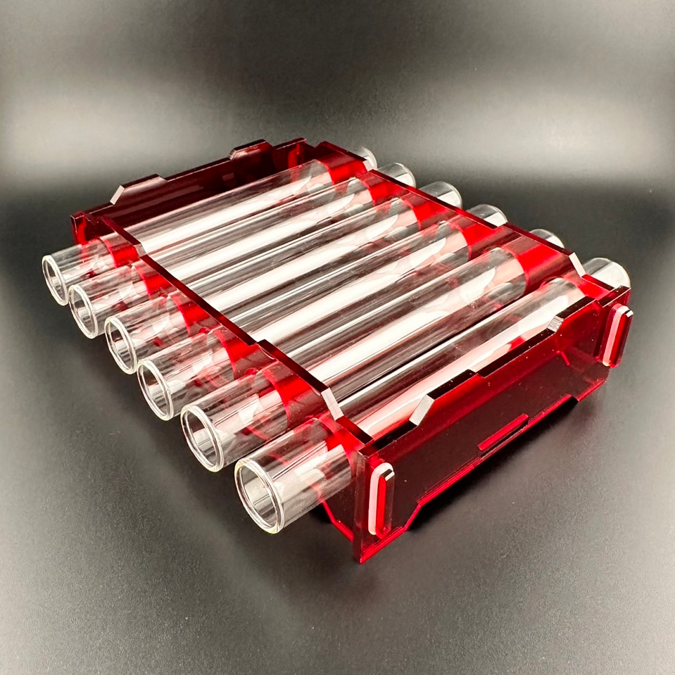 ชั้นวางหลอด 6ช่อง 1ชั้น สำหรับมด Test Tube Rack รุ่น DN1X6  (ประกอบเอง) - Donatic Ants - รูปที่ 2