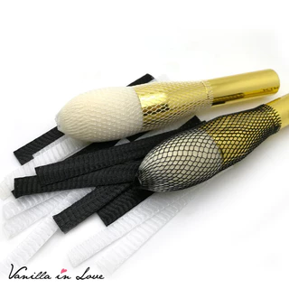 SB18 ตาข่ายเก็บแปรง แพค 12 ชิ้น Vanilla in love ตาข่ายแปรงแต่งหน้า ตาข่ายแปรงแต่งหน้า