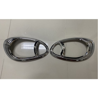 ครอบไฟหน้า/ฝาไฟหน้า Nissan March 2011-2014 นิสสัน มาร์ช 2011-2014 ชุบโครเมี่ยม A