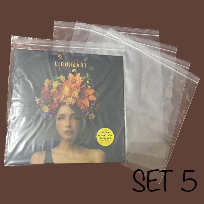 [ร้านค้าจัดส่งไว] ซองซิปลอคใส่ แผ่นเสียง Vinyl 12 นิ้ว