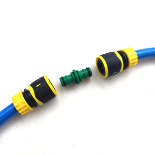 ชุดสายยาง 4 หุน หัวต่อสวมเร็วตัวเมีย 2 ด้าน สายยาง PVC grade A เนื้อนิ่ม หนา ไม่พับ ไม่พันกัน M003