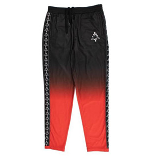 MARCELO BURLON Black/Red Kappa Gradient Pants