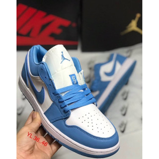 Nike Air Jordan 1 Low University Blue (size37-45) White Blue