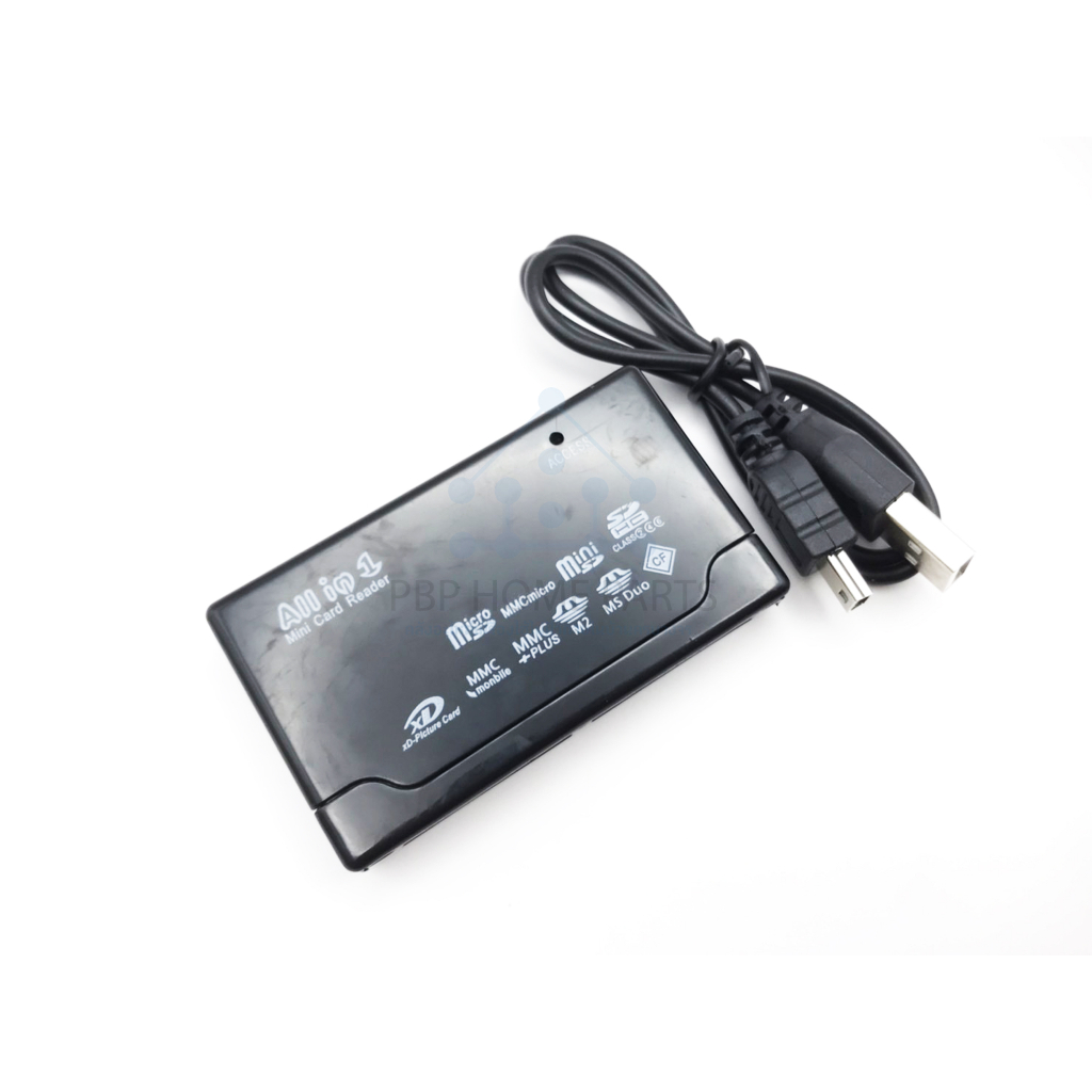 อะแดปเตอร์การ์ดรีดเดอร์ All In One Card Reader Usb 2.0 (คละสี) สำหรับ Sd Tf Cf Sd Mini Sdhc Mmc Ms Xd ราคาถูก rพร้อมส่ง!
