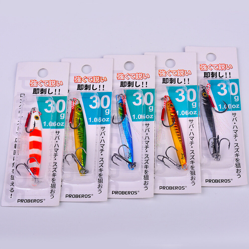 1-2วัน(รวดเร็วทันใจ) PROBEROS LF128 *เหยื่อจิ๊กเร็ว*fast jig* 7g10g15g20g30g【Aries168】