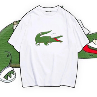 เสื้อลาย Croc น้องจรเข้ ต้อนรับ Summer พร้อมส่ง ผ้าคอตตอล100%