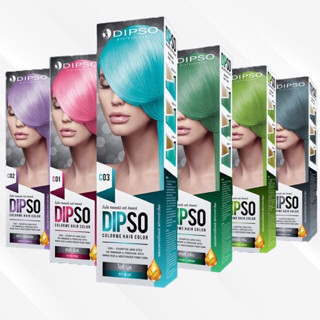 #Dipso ดิ๊พโซ่ คัลเลอร์มี แฮร์ คัลเลอร์ สีพาสเทลมี 6 สี สูตร ปราศจากแอมโมเนีย 110 กรัม