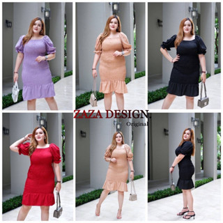 🎈Plussize เดรสคนอ้วน🎈 อก 42-48เอว 40 สพ 60