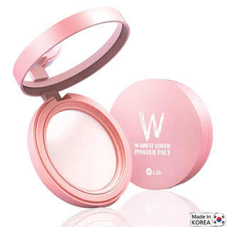 W.Lab W-Airfit Cover Powder Pact Nudie Pink 12g แป้งพัฟคุมมันเนื้อบางเบาเพื่อผิวหน้าแลดูกระจ่างใสมั่นใจตลอดวันสินค้านำเข