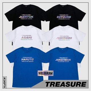 💎 T R E A S U R E members tee | สกรีนขาว ดำ Hologram💿 Gold🏅