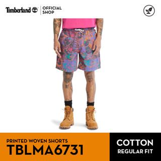 Timberland Mens PRINTED WOVEN SHORTS กางเกงขาสั้น (TBLMA6731)