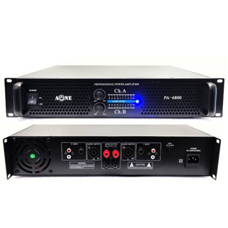 A-ONE Power amp เพาเวอร์แอมป์ ขยายเสียง รุ่น PA-6800 พาวเวอร์แอมป์ เหมาะสำหรับงาน ในห้อง และ งานกลางแจ้ง มีพัดลมระบายอาก