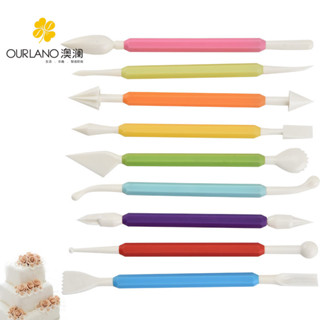 ไม้กดฟองดอง ไม้ปั้นฟองดอง 9 ชิ้น 18 หัว