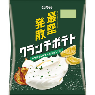 Calbee Crunch มันฝรั่งทอด รสครีมและหัวหอม 60 กรัม X 12 ถุง ส่งตรงจากญี่ปุ่น