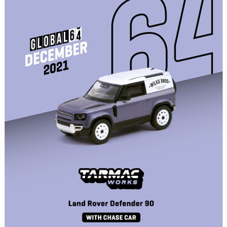 Tarmac Works 1/64 GLOBAL64 Land Rover Defender 110 Wilks Bros Blue