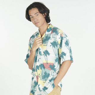 BODY GLOVE Mens CALIFORNIA DREAMIN Shirts เสื้อเชิ๊ต สีฟ้า-12