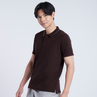 ME STYLE มีสไตล์ เสื้อโปโลสีพื้น รุ่น MPCW1JK91N BROWN (สีน้ำตาล) ไซส์ M-XL