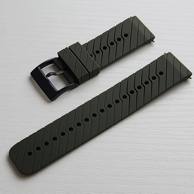 SUUNTO 24mm สายนาฬิกา สายนาฬิกาซิลิโคน SUUNTO 7/9/9 Baro/Spartan Sport/Wriost HR/D5
