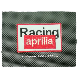 Racing aprilia ตัวรีดติดเสื้อ อาร์มรีด อาร์มปัก ตกแต่งเสื้อผ้า แจ๊คเก็ตยีนส์ Hipster Embroidered Iron On Sew on