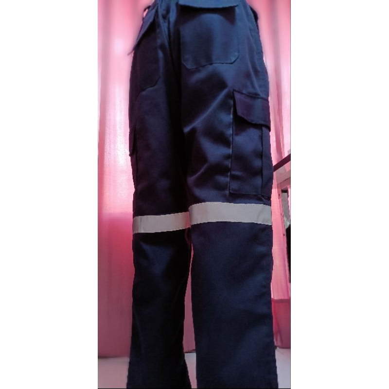 🎉ส่งฟรี🎉แบบมี 6 กระเป๋า กางเกงช่าง  กางเกงคาร์โก้ขากระบอกกลาง ติดแทบสะท้อนแสง  ได้ทั้งหญิง ชาย