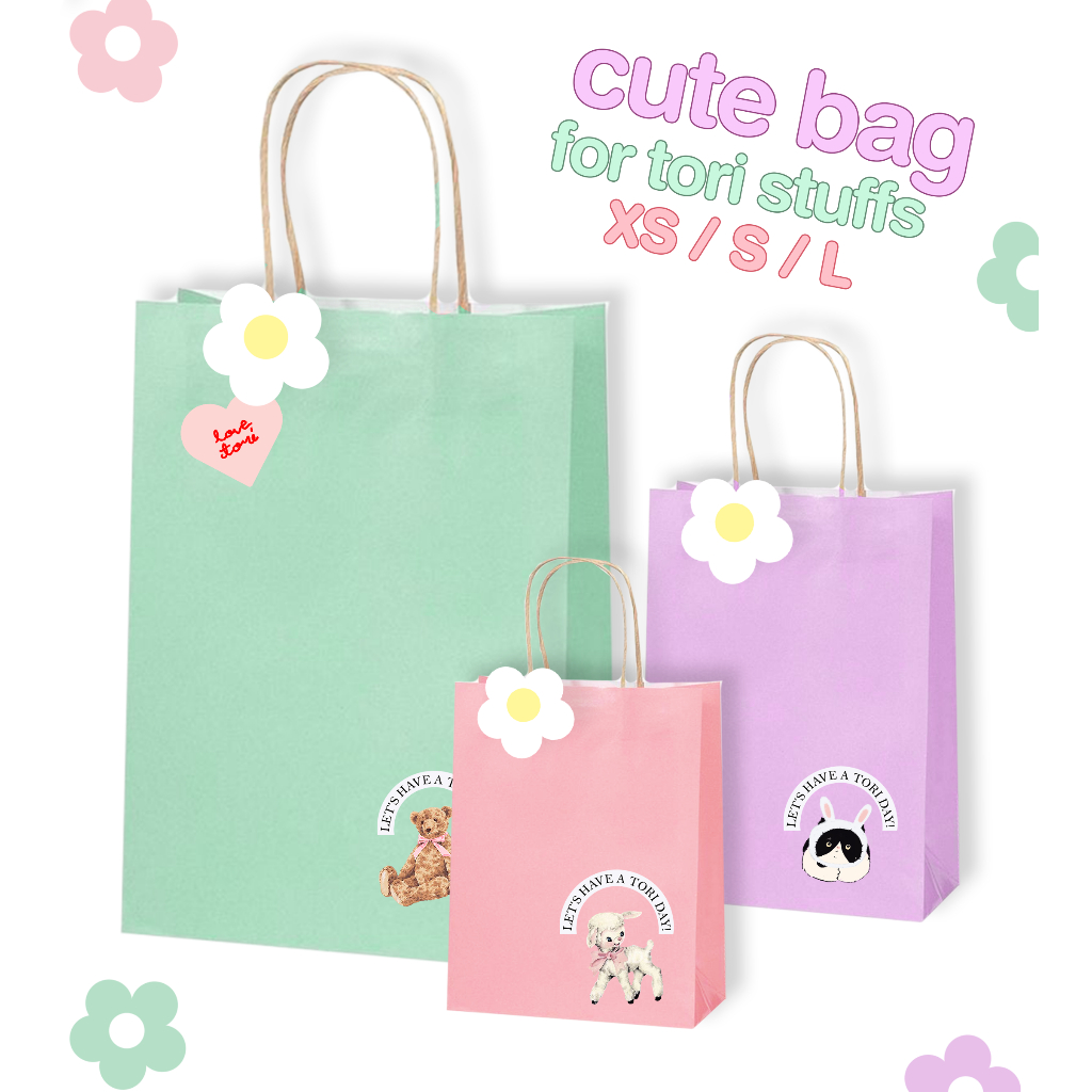 **ไม่ขายถุงแยก**TORIAROMA | [ Gift Bag ] รุ่น CUTE BAG (เฉพาะถุงไม่รวมสินค้า) **ซื้อพร้อมสินค้าในร้าน