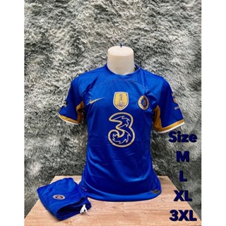 ชุดกีฬา ชุดบอล สิงห์บลู( เสื้อพร้อมกางเกง)