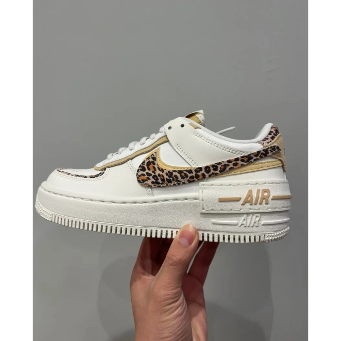 Nike Air Force 1 Low Shadow "Leopard" white ของแท้ 100% - แนะนํา