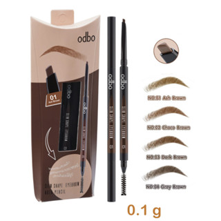 Odbo SLIM SHAPE EYEBROW AUTO PENCIL โอดีบีโอ สลิม อายบราว 01 0.1g. รหัส