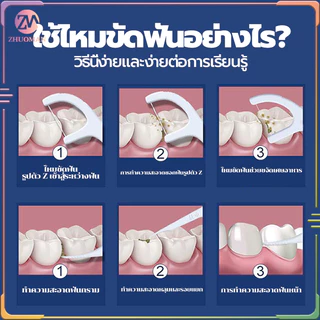 ไหมขัดฟัน ไหมขัดฟันชนิดด้ามพลาสติก50ชิ้น/กล่อง ไม้จิ้มฟัน/ใช้ขัดฟัน เขี่ยเศษอาหารตามซอกฟัน อุปกรณ์ทำความสะอาดช่องปาก