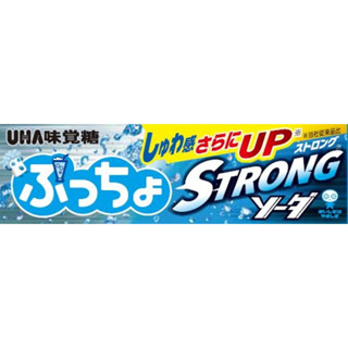 Uha Mikakutou Puccho ลูกอมเคี้ยวโซดา แข็งแรง 10 ชิ้น X 10 ชิ้น ส่งตรงจากญี่ปุ่น