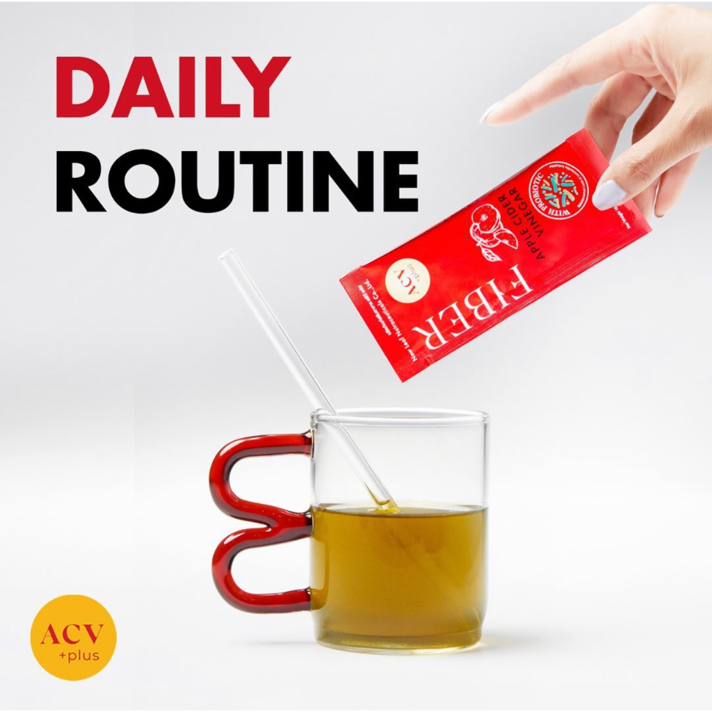 ACV plus เป็นApple cider vinegarที่มี Probiotics &Prebiotic fiber
