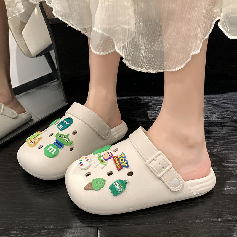 LGShoes รองเท้าแตะหัวโต รองเท้าแฟชั่น สินค้าคุณภาพอย่างดี  มาพร้อมตัวติดการ์ตูนน่ารัก💞👌 สุดคลาสสิค