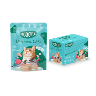 Moochie มูชี่ อาหารเปียกสำหรับแมว สูตรดูแลระบบทางเดินอาหาร รสปลากระตักบด 85 g.