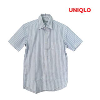 Uniqlo(S) เสื้อเชิ้ต แขนสั้น ลายทาง