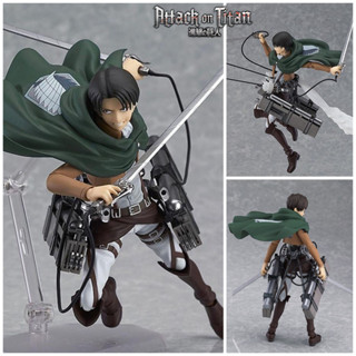 Figma ฟิกม่า Model Figure ฟิกเกอร์ โมเดล จากเรื่อง Attack on Titan ผ่าพิภพไททัน Levi Ackerman รีไวล์ แอคเคอร์แมน