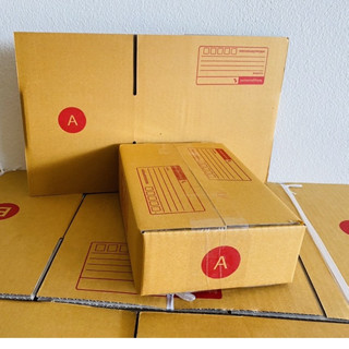 กล่องไปรษณีย์ A ฝาชนกล่องน้ำตาล ขนาด14*20*6ซม. แพ็คละ20ใบ