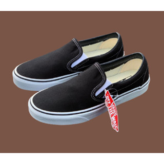 VANS Slip-On (Classic) Black ลายไฟ แท้100% พร้อมส่ง (สินค้ามีกล่อง)