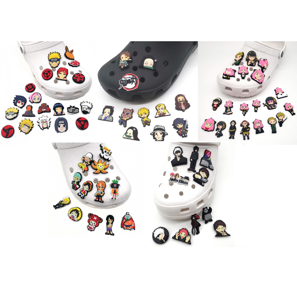 พร้อมส่งจากไทย ตัวติดรองเท้า Crocs Jibbitz set ลาย Anime การ์ตูนอนิเมะ ญี่ปุ่น จิ๊บบิท ติด รองเท้า crocs