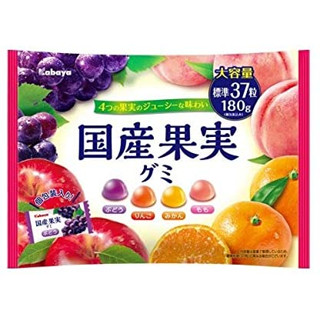 Kabaya Domestic Fruit Gummy 180 กรัม X 5 ถุง ส่งตรงจากญี่ปุ่น