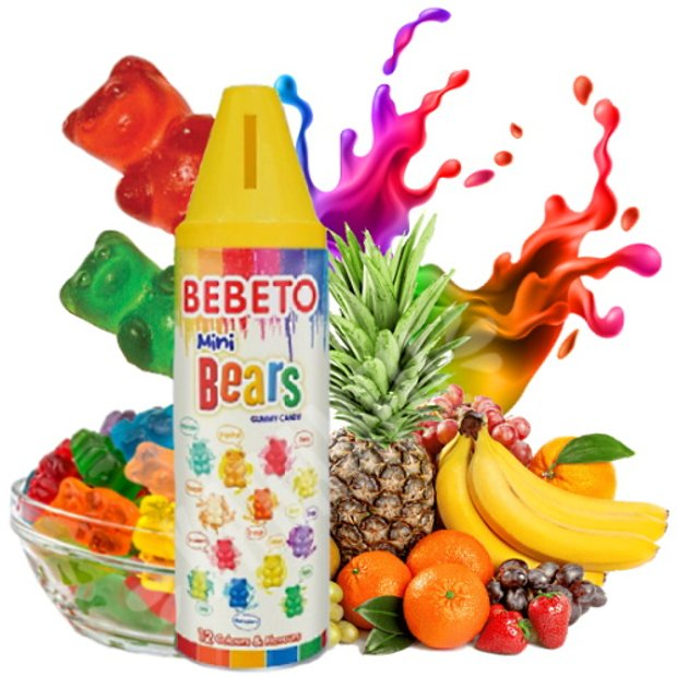 [พร้อมส่ง]Mini Bears - Gummy Candy / Jelly Bebeto - นำเข้าจากตุรกี ขนมเยลลี่รสผลไม้รวม - มินิแบร์