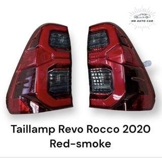 ไฟท้าย Revo Rocco 2020 2022 2024 Led เลข3  สีดำแดง