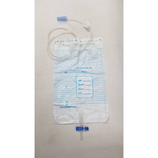 แบ่งขาย ถุงปัสสาวะแบบเทล่าง Urine Drainage Bag รุ่น T valve 2000ML ยี่ห้อ STATR 1ใบ