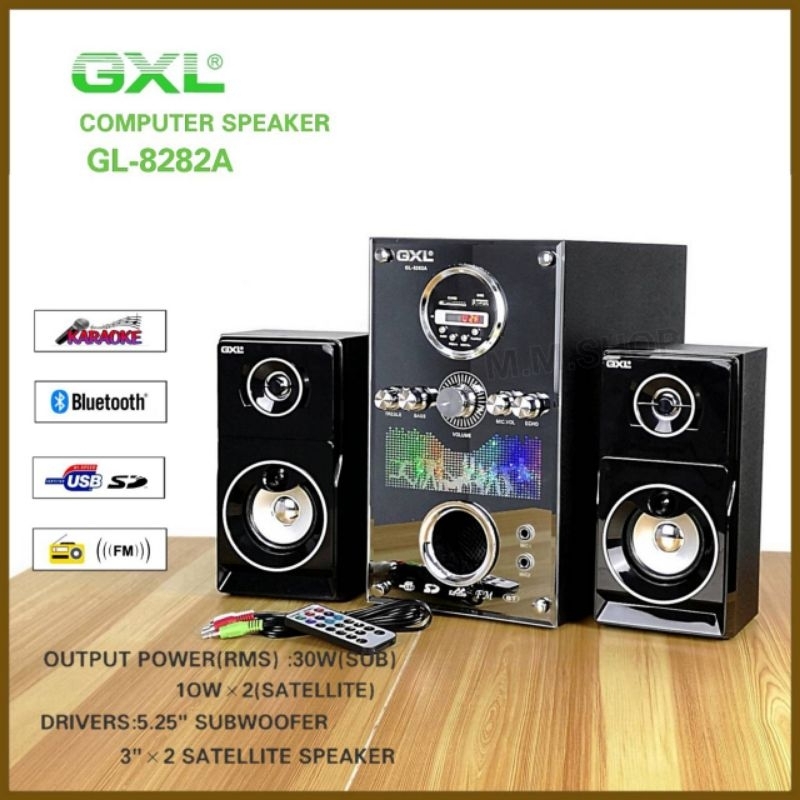 GXL ลำโพงซับ 2.1 CH ลำโพงบลูทูธ ลำโพงคอมพิวเตอร์ รุ่น GL-8282A