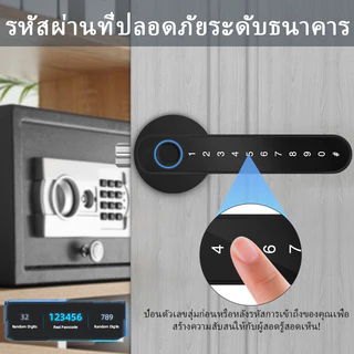 🏆กุญแจอัจฉริยะ TOP1🏆TUYA ล็อคดิจิตอล ลูกบิดประตู ลูกบิดประตูดิจิตอล ล็อคลายนิ้วมือ Digital Door lock ประตูดิจิตอล