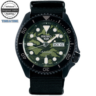 SEIKO 5 Sports Automatic Camouflage นาฬิกาข้อมือผู้ชาย รุ่น SRPJ37K1