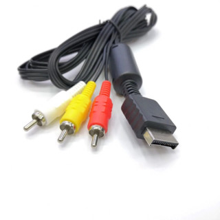 AV-Cable PLAYSTATION2 สายต่อเครื่องเพลทรูกับจอ ขาว เหลือง แดง ความยาว 1.8 เมตรสายหนา เส้นใหญ่สัญญานดี ภาพชัดแข็งแรงทนทาน