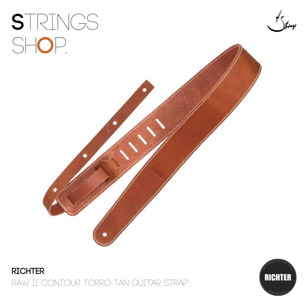 สายสะพาย Richter Raw II Contour Torro Tan Guitar Strap (1512)