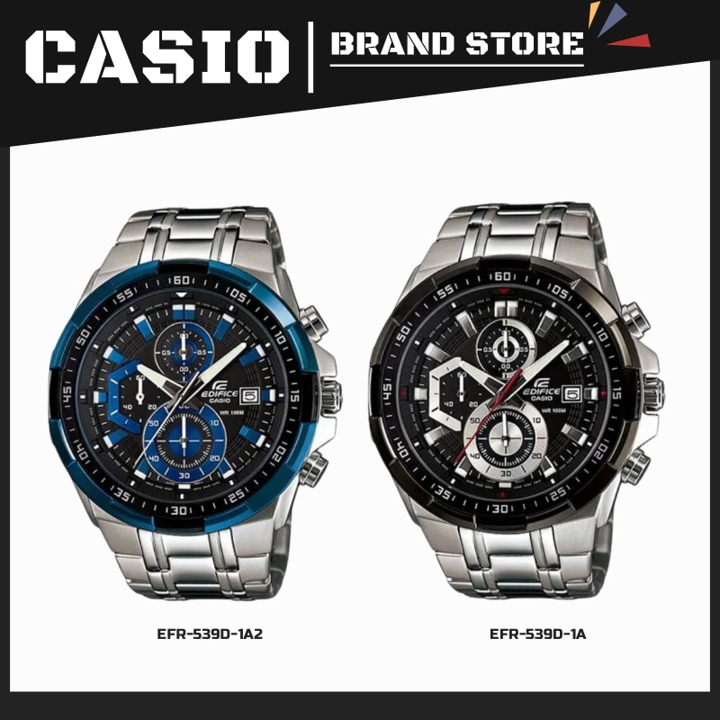 (ส่งฟรี) CASIO G-SHOCK WATCH รุ่น EFR-539D-1A EFR-539D-1A2 คาสิโอ ดู นาฬิกาข้อมือผู้หญิง นาฬิกาข้อมือผู้ชาย