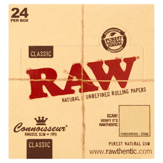 พร้อมส่ง โรล กระดาษพัน กระดาษม้วนพร้อมก้นกรoง กระดาษ Raw Classic 110mm Kingsize slim+tips