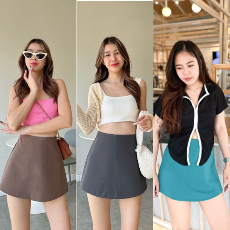 Pencil two Skirt ກະໂປງຂາສັ້ນ (ກະໂປງກາງກະປ໋ອງ) ທີ່ແມ່ນຊົງ🔥 ພ້ອມສົ່ງ